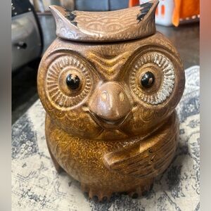 Vintage‎ McCoy Brown Woodsy Pottery Owl